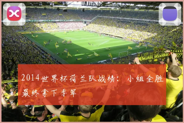 2014世界杯荷兰队战绩:小组全胜最终拿下季军