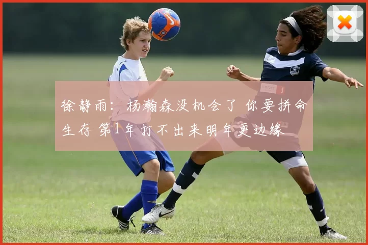 徐静雨：杨瀚森没机会了 你要拼命生存 第1年打不出来明年更边缘